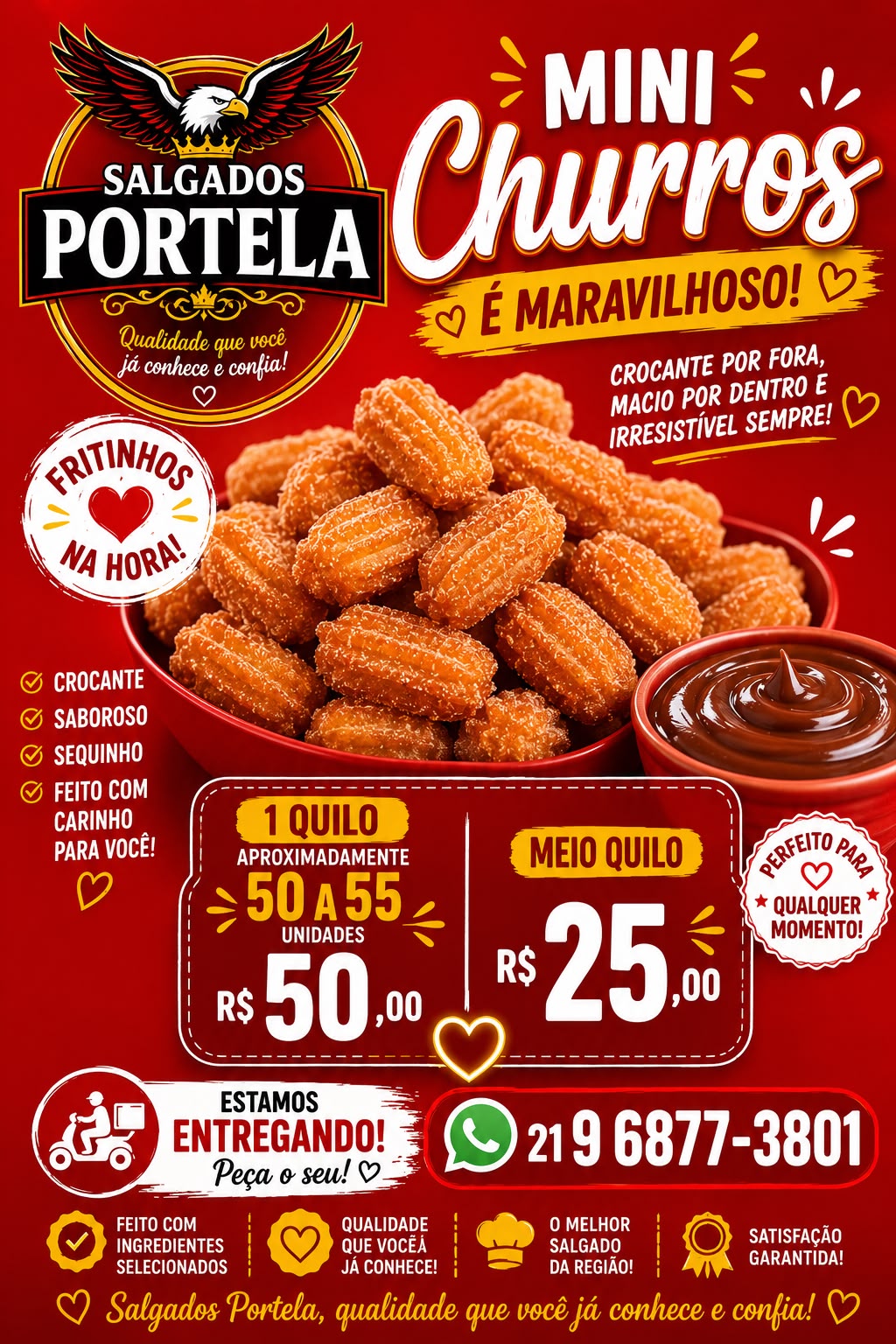 MINI CHURROS MEIO QUILO