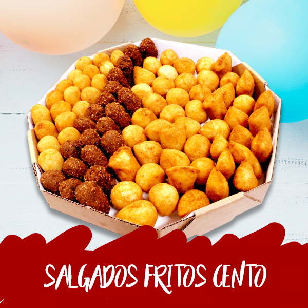100 SALGADOS FRITOS MISTOS