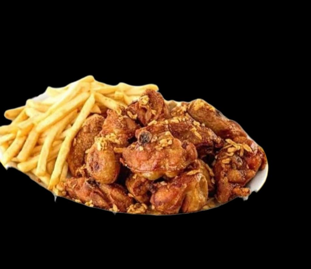 FRANGO À PASSARINHO C/ FRITAS